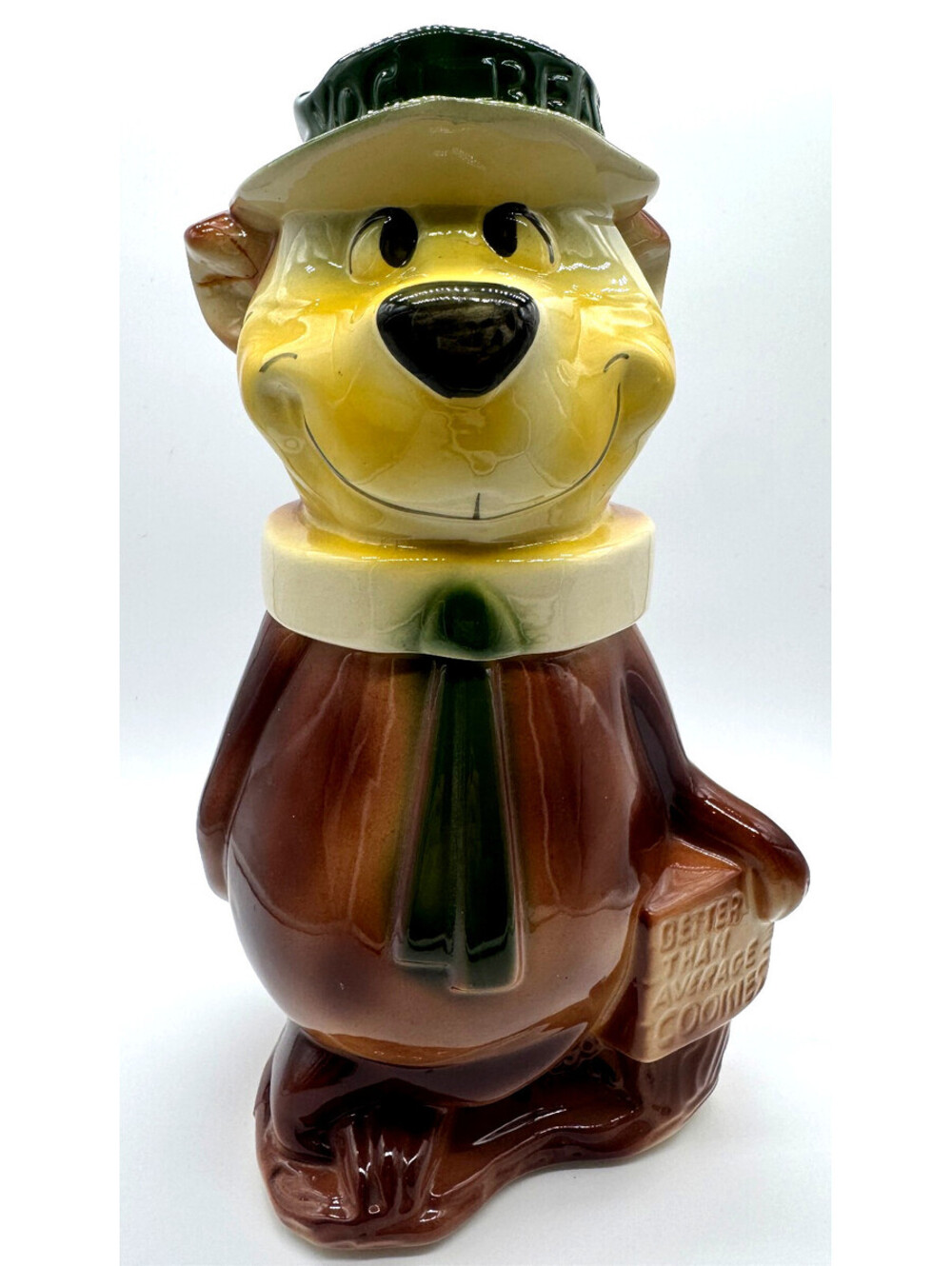 1961 Yogi Bear Cookie Jar Vintage Hanna Barbera Antique Heavy Ceramic